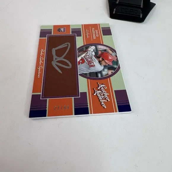 David Fletcher 2019 Leather and Lumber RC Leather Signatures #131 Auto /99 LA - Picture 3 of 4